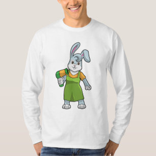 Rabbit as Hairdresser with Hairdryer T-Shirt