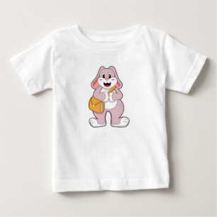Rabbit as Hiker with Bag Baby T-Shirt