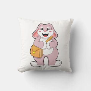 Rabbit as Hiker with Bag Cushion