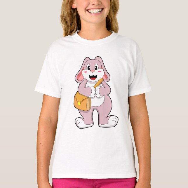 Rabbit as Hiker with Bag T-Shirt (Front)