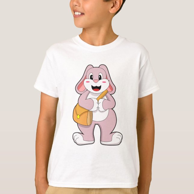 Rabbit as Hiker with Bag T-Shirt (Front)