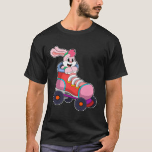 Rabbit as Inline Skater with Inline Skates T-Shirt