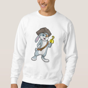 Rabbit as Pirate with Hook hand & Pirate hat Sweatshirt
