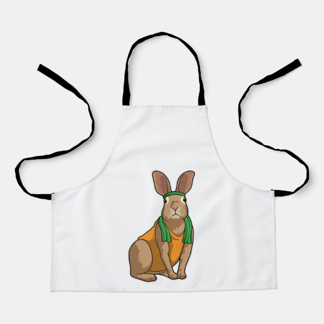 Rabbit as Runner with Towel Apron (Front)