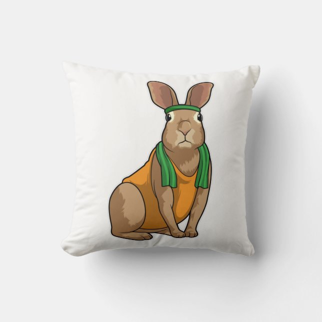 Rabbit as Runner with Towel Cushion (Front)