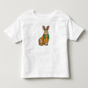 Rabbit as Runner with Towel Toddler T-Shirt