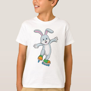 Rabbit as Skater with Inline skates T-Shirt