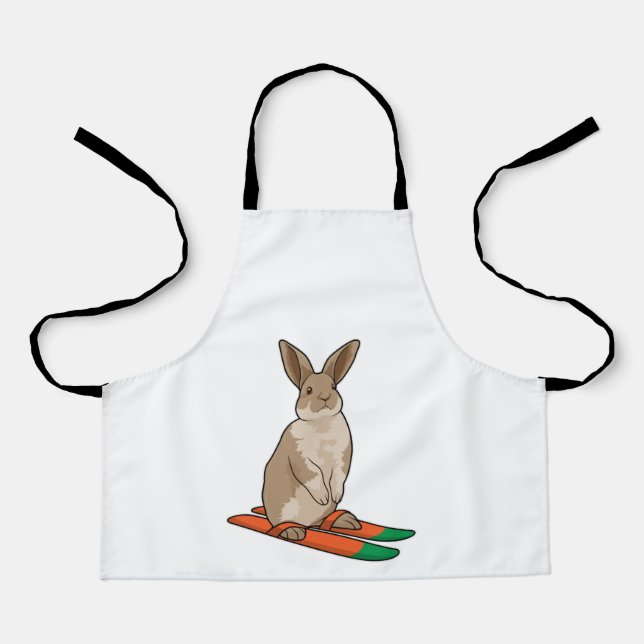 Rabbit as Skier with Ski Apron (Front)