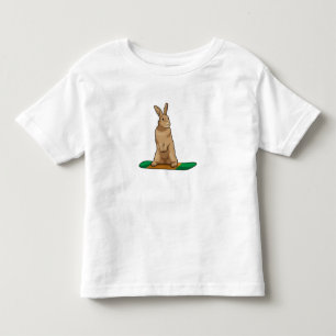 Rabbit as Snowboarder with Snowboard Toddler T-Shirt