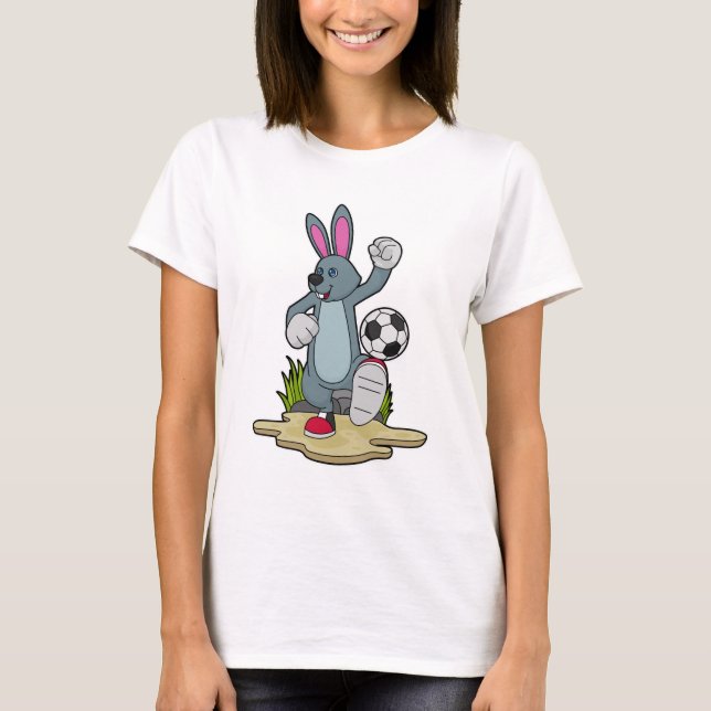 Rabbit as Soccer player with Soccer T-Shirt (Front)