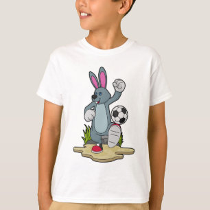 Rabbit as Soccer player with Soccer T-Shirt
