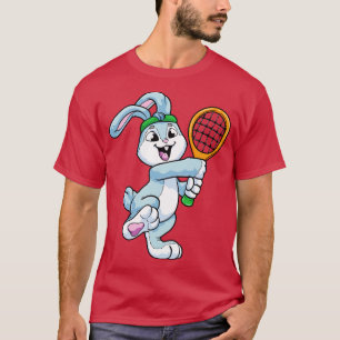 Rabbit as Tennis player with Head at Tennis T-Shirt