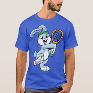 Rabbit as Tennis player with Head at Tennis T-Shirt