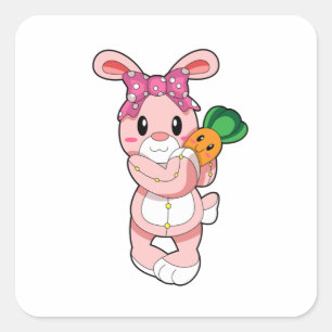 Rabbit as Toy Square Sticker
