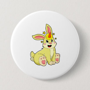Rabbit as Unicorn 7.5 Cm Round Badge