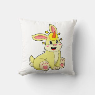 Rabbit as Unicorn Cushion