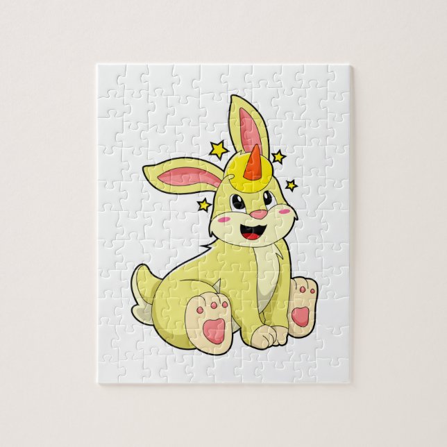 Rabbit as Unicorn Jigsaw Puzzle (Vertical)