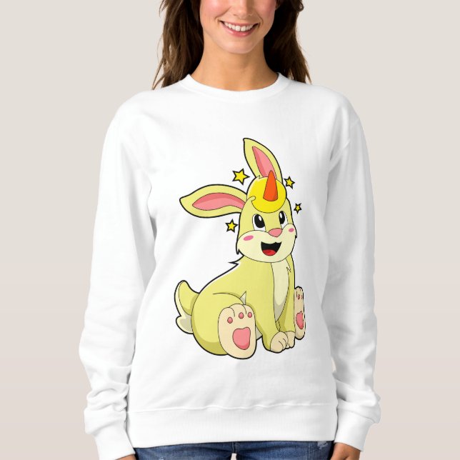 Rabbit as Unicorn Sweatshirt (Front)