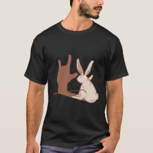 Rabbit Asl Hand Gesture Deaf Hearing Loss Awarenes T-Shirt