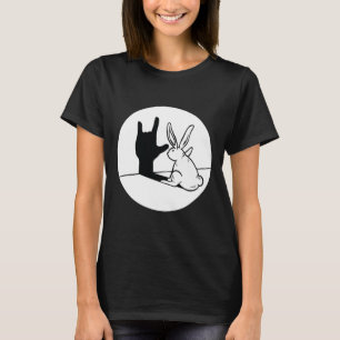 Rabbit Asl Hand Gesture Deaf Hearing Loss Awarenes T-Shirt