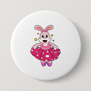 Rabbit at Ballet Dance 7.5 Cm Round Badge
