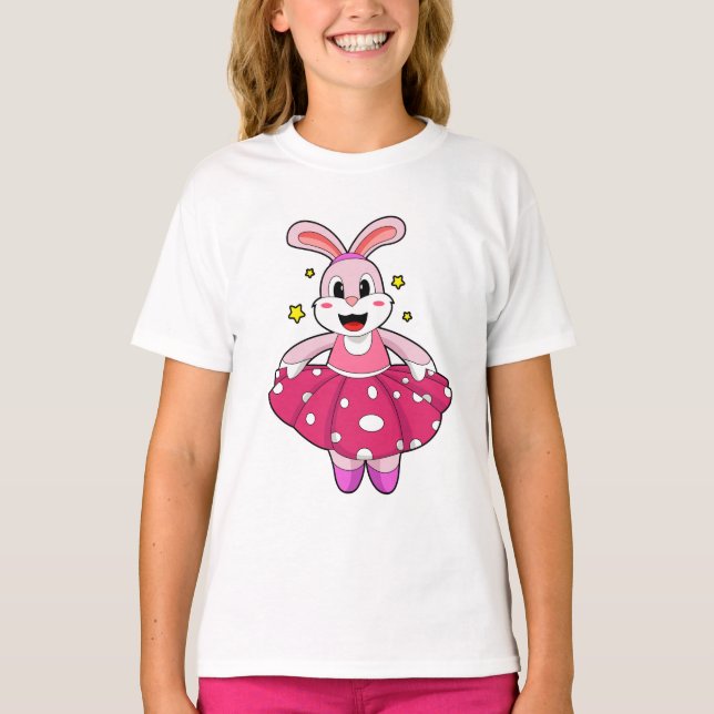 Rabbit at Ballet Dance T-Shirt (Front)