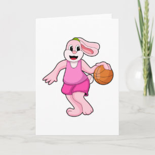 Rabbit at Basketball Sports Card