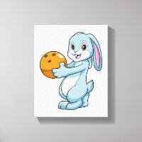 Rabbit at Bowling with Bowling ball