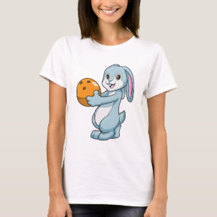 Rabbit at Bowling with Bowling ball T-Shirt