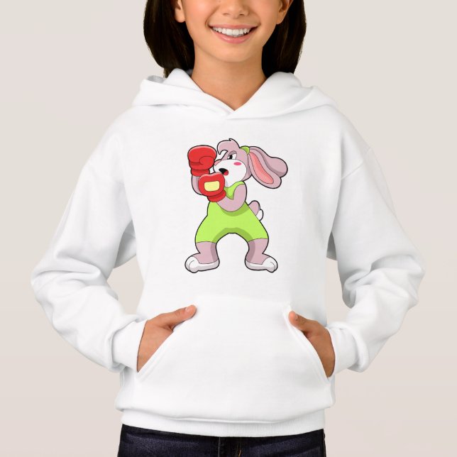 Rabbit at Boxing with Boxing gloves (Front)