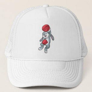 Rabbit at Boxing with Boxing gloves Trucker Hat