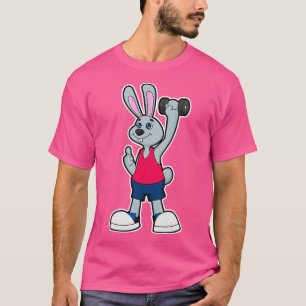 Rabbit at Fitness with Dumbbell 2 T-Shirt