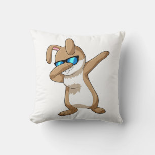 Rabbit at Hip Hop Dance Dab Cushion