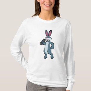 Rabbit at Strength training with Dumbbell T-Shirt