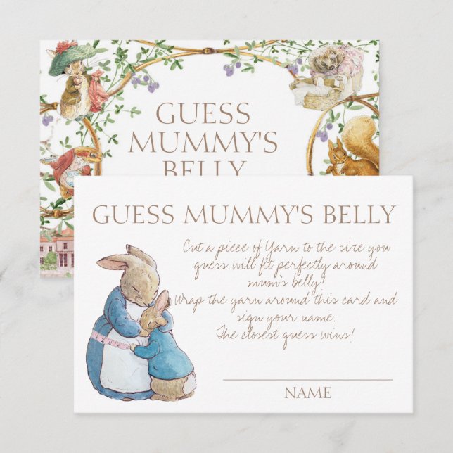 Rabbit Baby Guess Mummy's Belly Game (Front/Back)