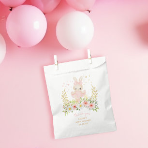Rabbit Ballerina Bunny Girl Baby Shower Thank You Favour Bags