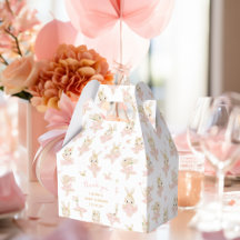 Rabbit Ballerina Tutu Bunny Baby Shower Thank You