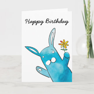 Rabbit Birthday Card