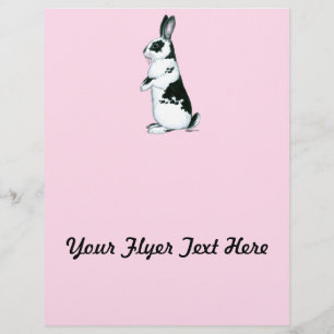 Rabbit:  Black and White Flyer