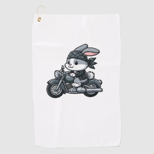 Rabbit Boba Tea Bubble Tea Kawaii Theme Cute Rabbi Golf Towel