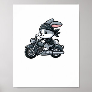 Rabbit Boba Tea Bubble Tea Kawaii Theme Cute Rabbi Poster