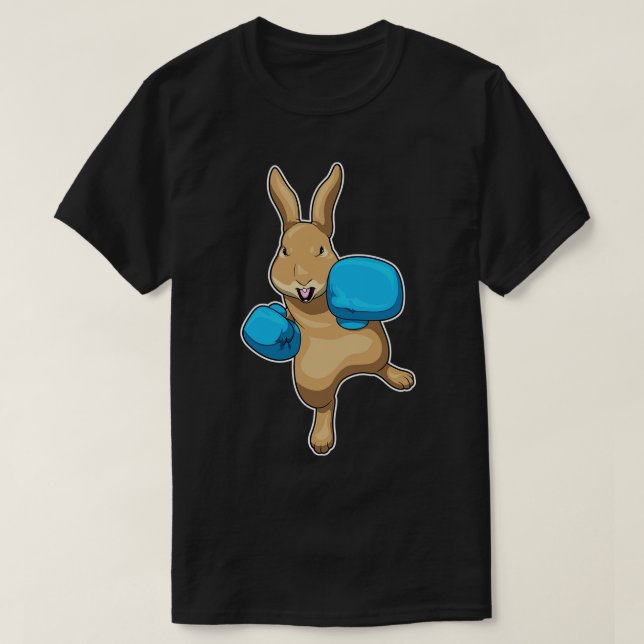 Rabbit Boxer Boxing gloves Boxing 1 T-Shirt (Design Front)