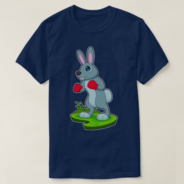 Rabbit Boxer Boxing gloves Boxing T-Shirt (Design Front)