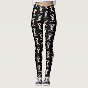 Rabbit Boxing Tall Enough for Your Shins Funny Leggings