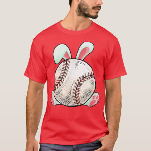 Rabbit Boys Teens Easter Baseball Egg Bunny Kids E T-Shirt