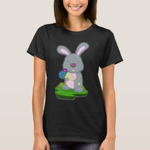 Rabbit Bunch of flowers Flowers T-Shirt