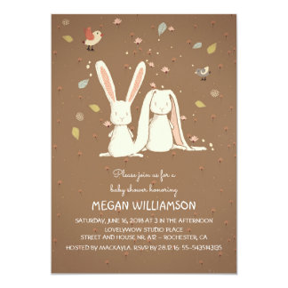 bunny baby shower invitations