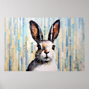 Rabbit Bunny Animal Art Decor Paint 