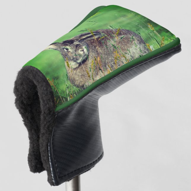 Rabbit Bunny Animal Putter Trendy Golf Head Cover (3/4 Front)