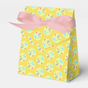 Rabbit Bunny Circles Pattern Favour Gift Box